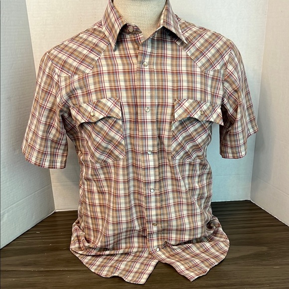 1980’s LEVI’S VINTAGE SHORT SLEEVE BUTTON DOWN SHIRT - Picture 1 of 12